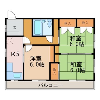 間取図 深志天神アパート