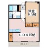 庄内コーポ 1LDKの間取り