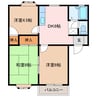ベルディタカミヤC 3DKの間取り