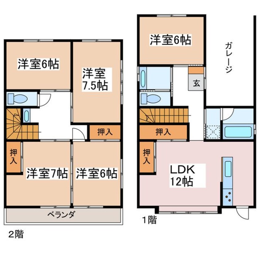 間取図 丸の内貸家