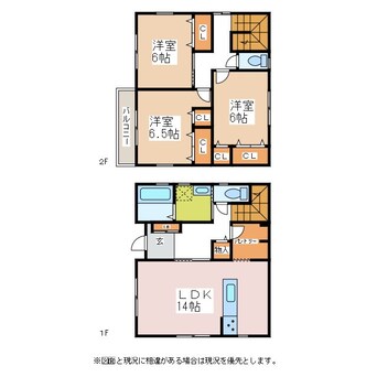 間取図 井川城中田賃貸住宅