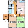 鎌倉貸家　北 2DKの間取り