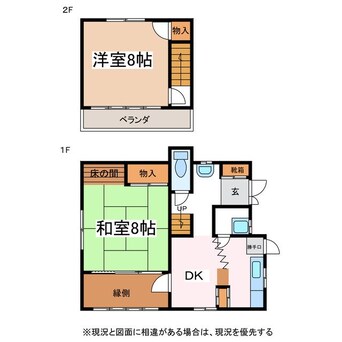 間取図 戸澤貸家