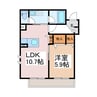 マーヴェラスII 1LDKの間取り
