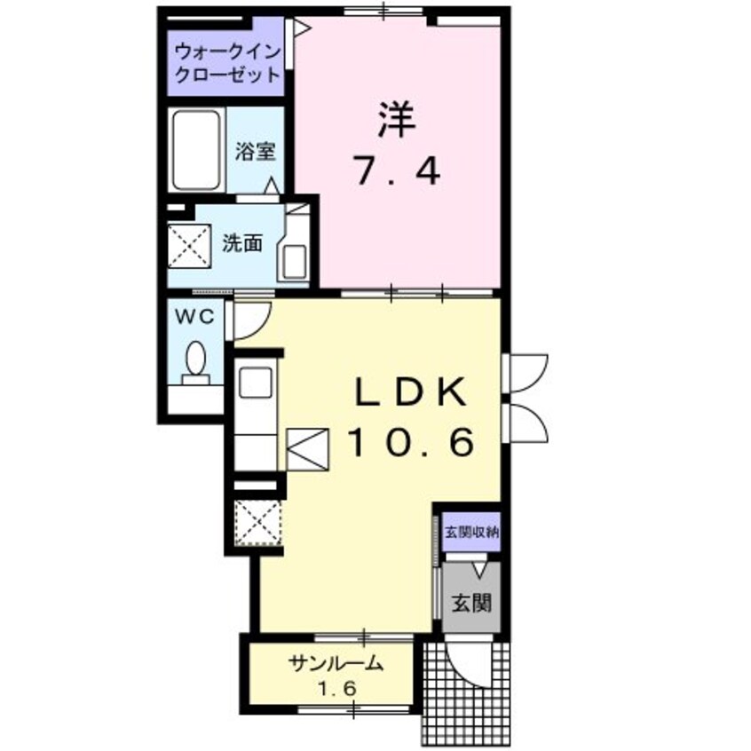 間取図 メープルコート　Ａ