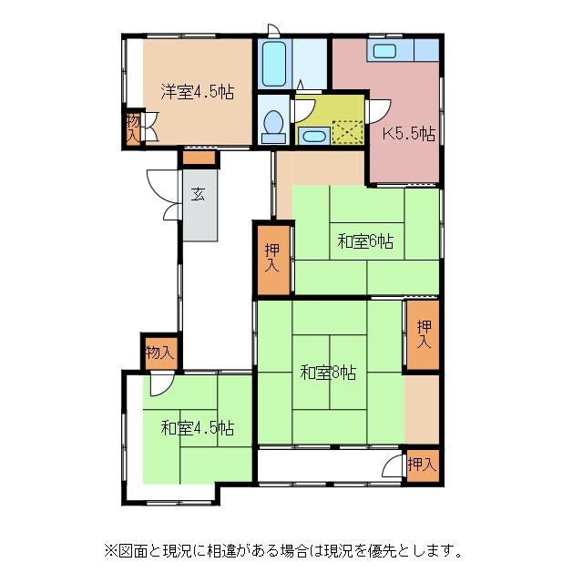 間取り図 コートドール花岡別館