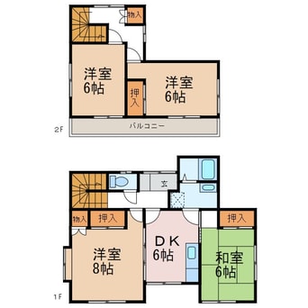 間取図 保刈貸家