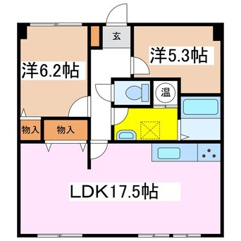 間取図 アコールマンション平田