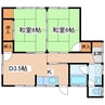 神田貸家 2DKの間取り