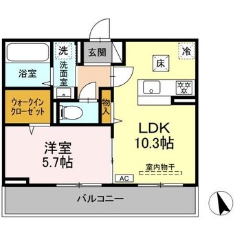 間取図 GRAND　D-ROOM渚