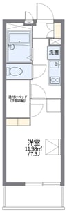 レオパレス隼III 1Kの間取り