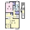 セレノアント 1LDKの間取り