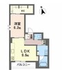 シャーメゾン　エルーラ 1LDKの間取り