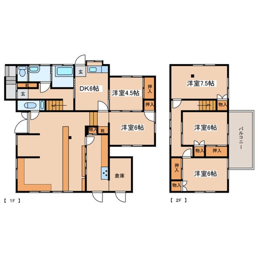 間取図 寿台６丁目貸家