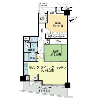 間取図 サーパス沢村