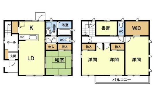 間取り図 井川城河合貸家