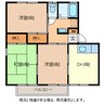 ハイライズ大津Ｂ棟 3DKの間取り