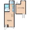 メゾネート上松 1Rの間取り