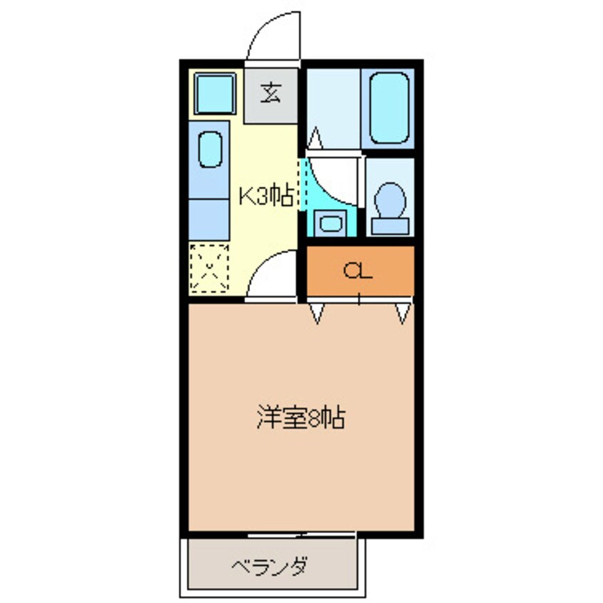 間取図 サンガーデンワカツキＥ棟