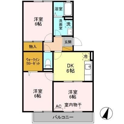 間取り図 コンフォート轟A