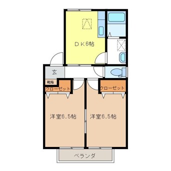 間取図 グリーンタウン宮島Ｂ棟