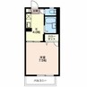 1階 築30年 1Kの間取り