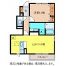 サン・シエル 1LDKの間取り