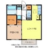 1階 築10年 1LDKの間取り
