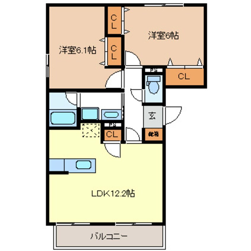 間取図 北長野レジデンス