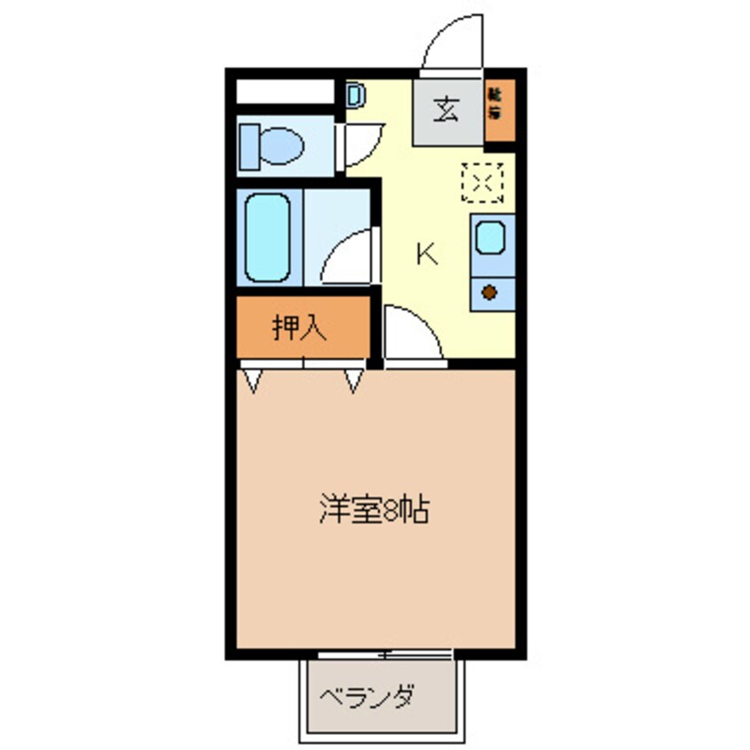 間取図 フェリッチェカーサヤシマ