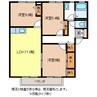 ディアススクエアＢ棟 3LDKの間取り