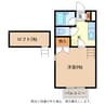 ウインドヒルズ 1Kの間取り
