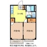 アーバン稲葉 2DKの間取り