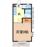 シャンブル風間 1Kの間取り