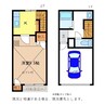 ハイクオリティ三輪Ｃ棟 1Kの間取り