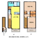 ガーデンハウス朝日山　Ｄの間取図