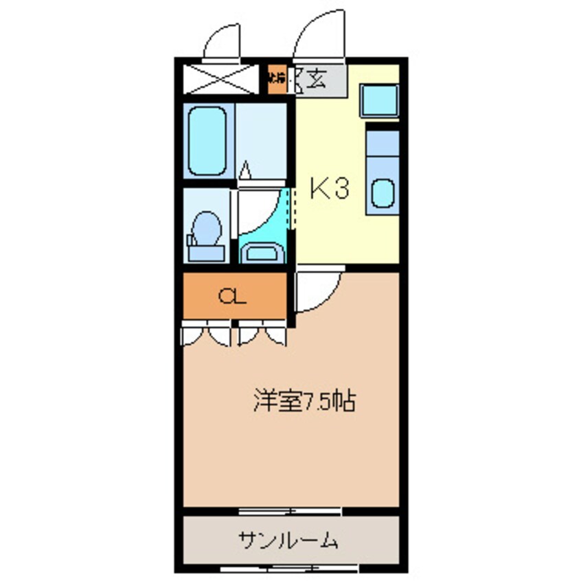 間取図 パーソナル桑の花