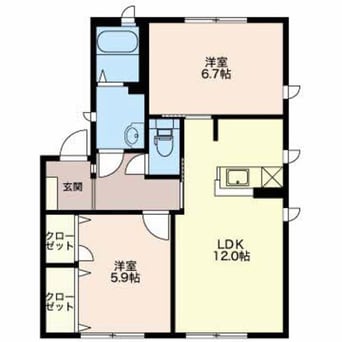 間取図 ガーデンテラス倉石Ｓ棟