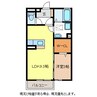Liberty Court 1LDKの間取り
