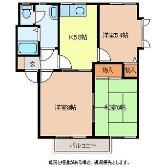 間取図 ディアス東光Ｂ