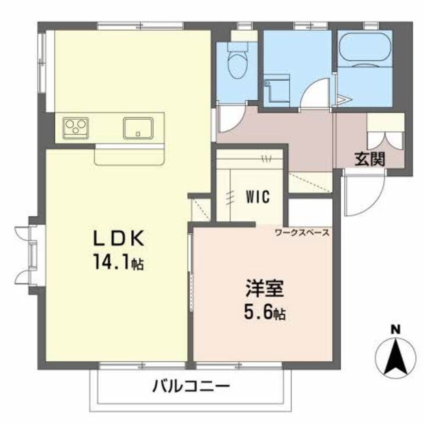 間取図 フレグランス九反Ｎ棟