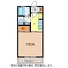 アネーロ和田A棟 1Kの間取り