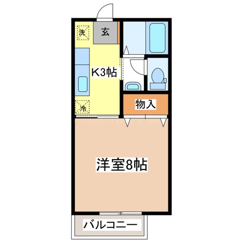 間取図 カレッジハイツ三輪