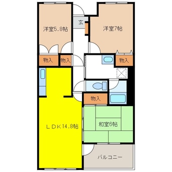 間取図 東峯プレイス