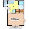 フォーブルＹI 1Kの間取り