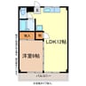 ハイツK-３ 1LDKの間取り