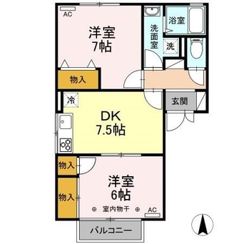 間取図 フレマリール若宮Ｄ