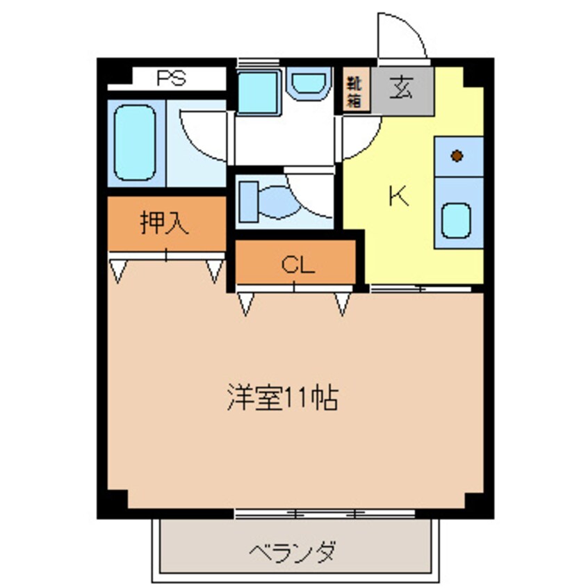 間取図 メゾン・ハピネスC棟