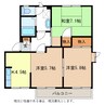 アーバングレイスB棟 3Kの間取り