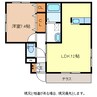 エステートあさかわ 1LDKの間取り